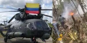 SE DESPLOMA HELICOPTERO EN COLOMBIA,,MUEREN 9 MILITARES