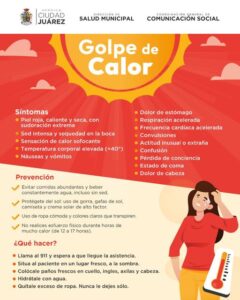 EMITEN RECOMENDACIONES PARA EVITAR GOLPE DE CALOR