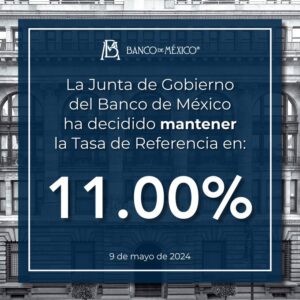 SIN CAMBIOS,,BANXICO MANTIENE TASA DE INTERES EN 11%